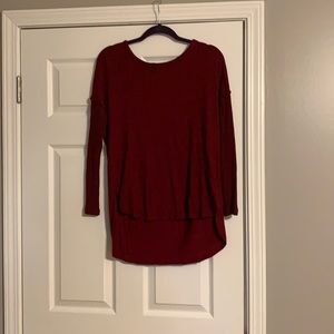 Size medium maroon/cranberry top